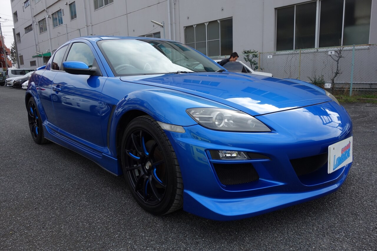 マツダ RX-8 中古持ち込みサイドステップ塗装・取り付け 東京都青梅市